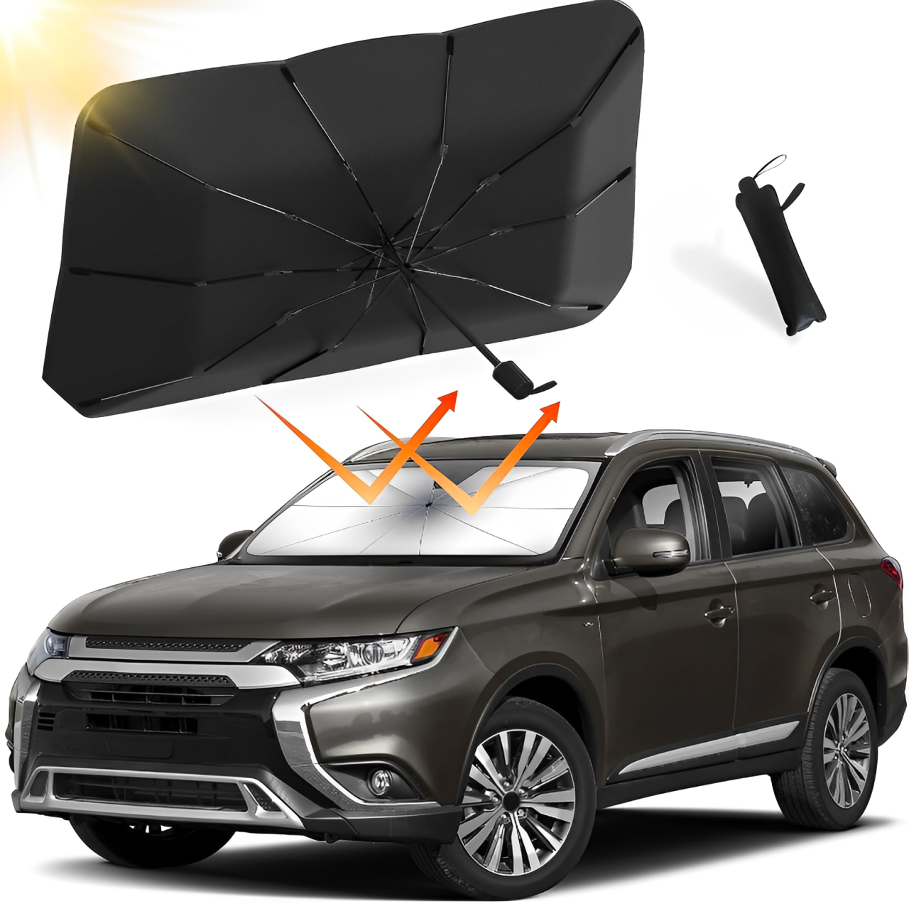 CarEssential's Universal Car Sunshade Umbrella